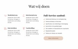 Interieurontwerp Met Volledige Service - Multifunctionele Bestemmingspagina