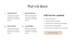 Interieurontwerp Met Volledige Service