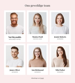 Geweldige Mensen Vormen Geweldige Teams - Gratis WordPress-Thema