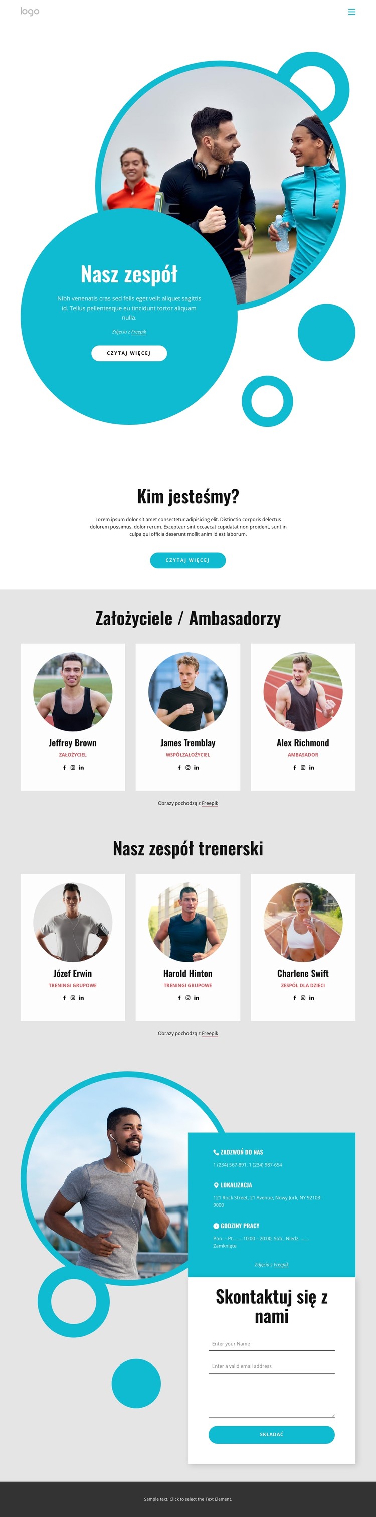 Experienced running coaches Szablon CSS