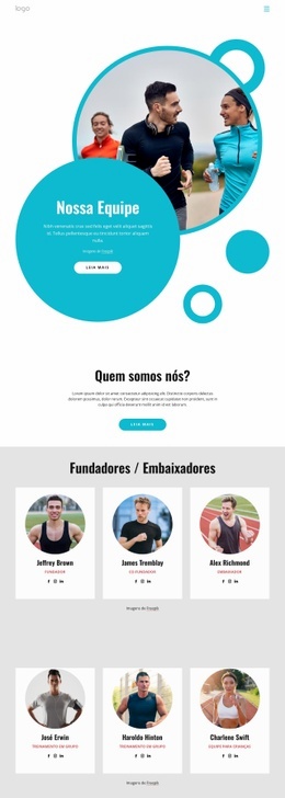 Experienced Running Coaches - Maquete De Site Para Qualquer Dispositivo