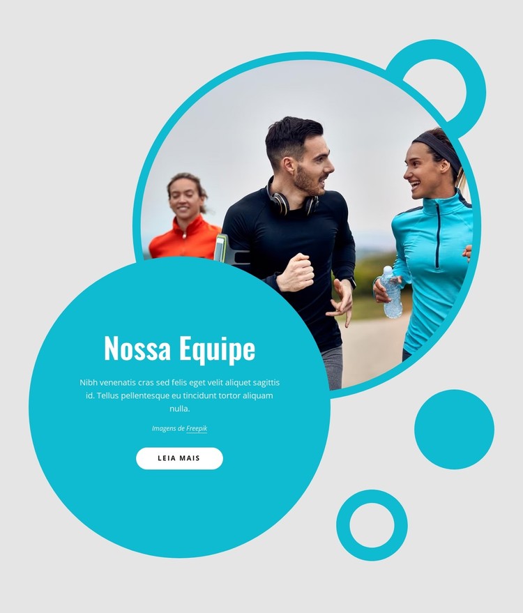 Running club team Template CSS