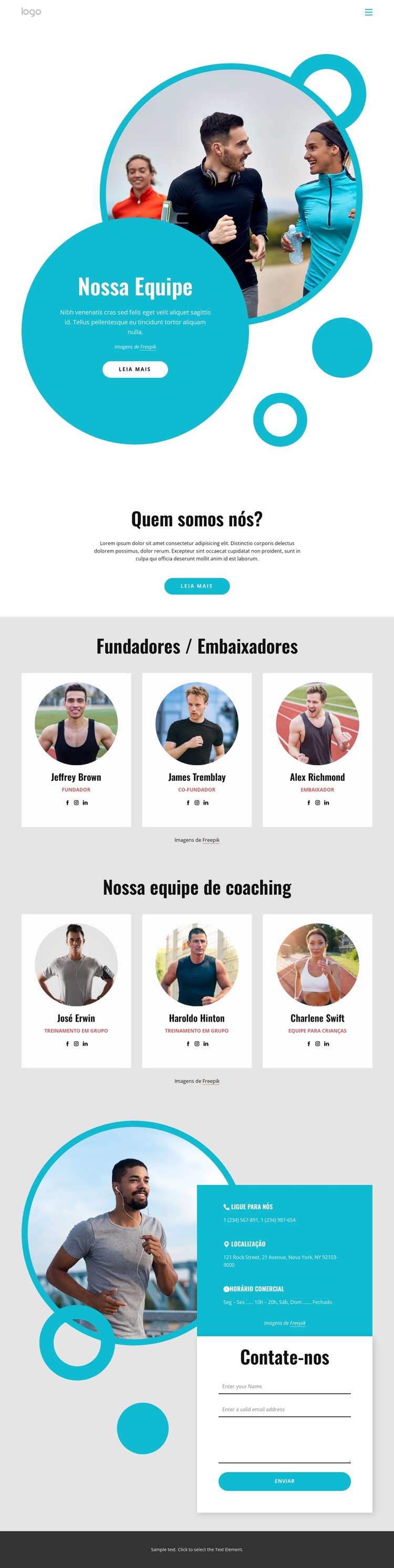 Experienced running coaches Template CSS