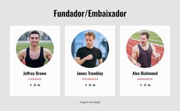 Equipe Do Clube De Corrida - Código Do Modelo HTML