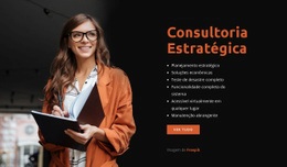 Empresa De Consultoria Estratégica - Modelo HTML5 De Página Única