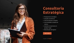 Empresa De Consultoria Estratégica - Pronto Para Usar Um Modelo De Página