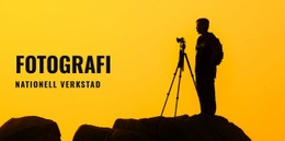 HTML-Sidadesign För Foto Nationell Workshop