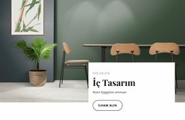 İç Mimarlık Için Web Sitesi Tasarımcısı