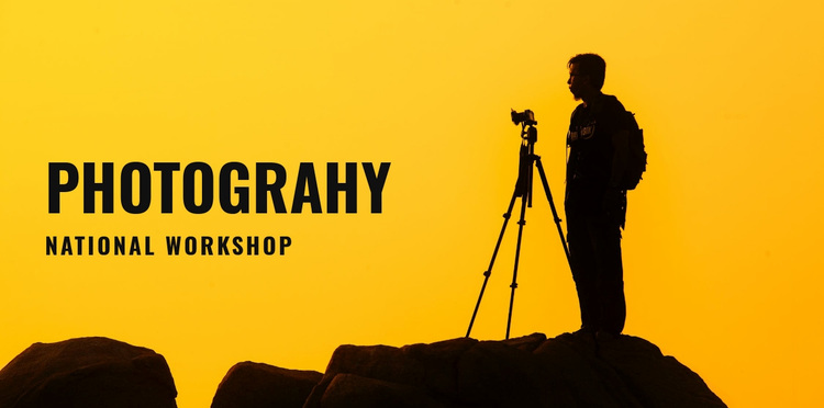 Photography national workshop Website Design