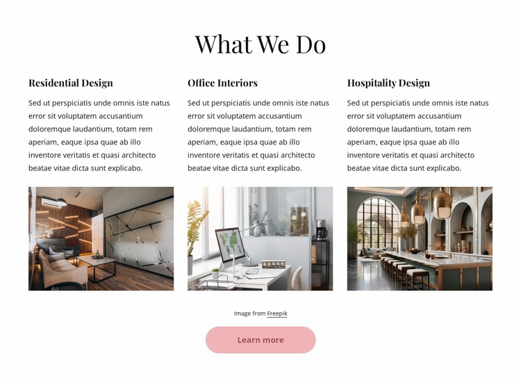 Elevate your home with us Website Mockup