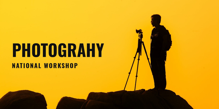 Photography national workshop eCommerce Template
