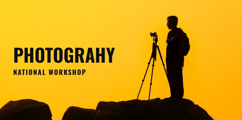 Photography national workshop Wix Template Alternative