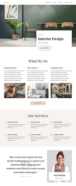 Residential & Commercial Interior Design - Best WordPress Theme