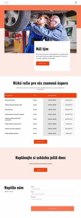 Car Repair Team – Téma WordPress Ke Stažení Zdarma