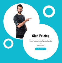 Sport Club Pricing CSS Template