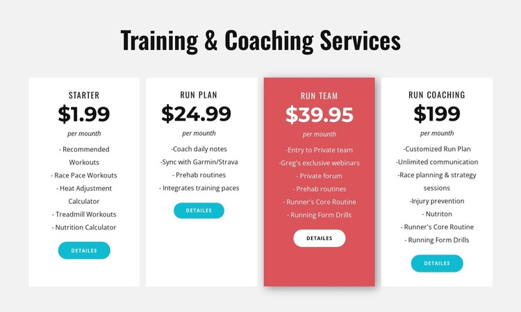 Training and coaching services CSS Template