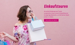 Reisen Einkaufstouren - Benutzerdefiniertes Website-Design