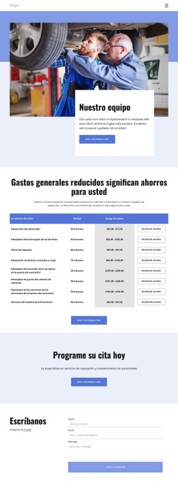 Car Repair Team - Sitio Web Gratuito De Una Página