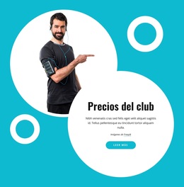 Precios De Clubes Deportivos - Tema Premium De WordPress