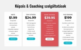 Képzési És Coaching Szolgáltatások - Professzionális Webhelytervezés