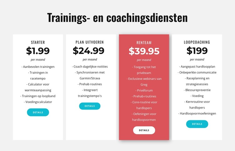 Opleidings- en coachingsdiensten CSS-sjabloon