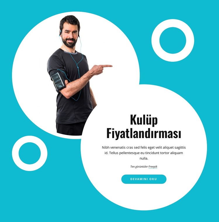 Spor kulübü fiyatlandırması CSS Şablonu