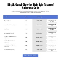 Tabloda Araba Tamir Hizmetleri - Site Şablonu