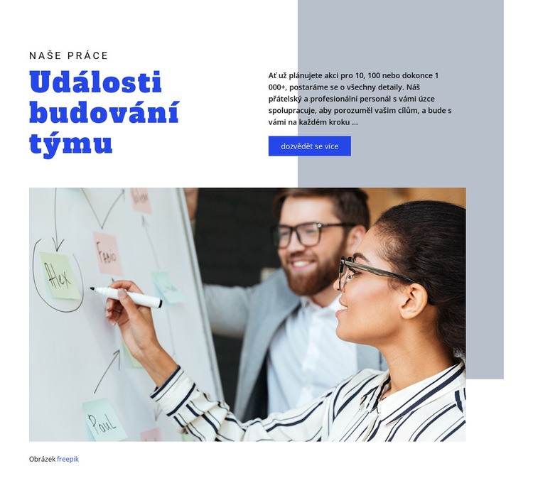 Události budování týmu Téma WordPress