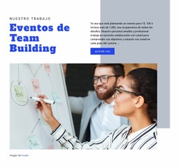 Eventos De Team Building: Plantilla De Sitio Web Sencilla