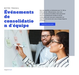 Créateur De Site Web Exclusif Pour Événements De Consolidation D'Équipe