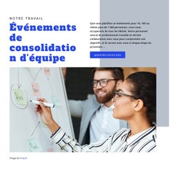 Événements De Consolidation D'Équipe - Thème CSS Gratuit