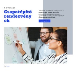 Csapatépítő Rendezvények - Ingyenes HTML-Sablon