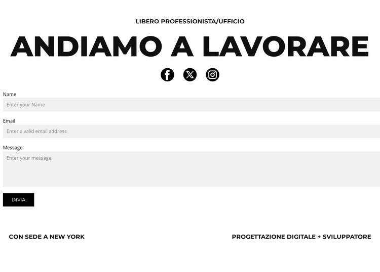 Visual Style Modello HTML