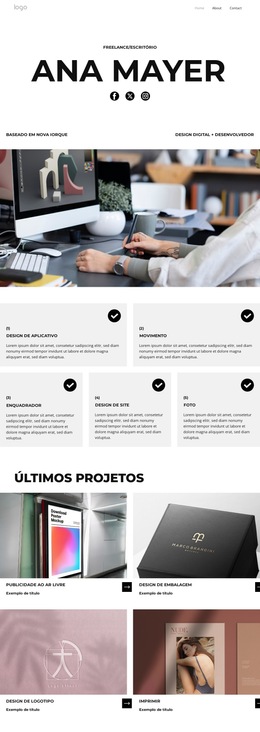 Design Com Alma - Modelo De Design De Site