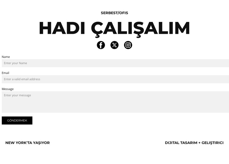 Visual Style HTML Şablonu