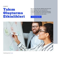 Takım Kurma Etkinlikleri - HTML Builder Online