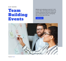 Team Building Events - Free Web Page Design