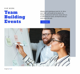 Team Building Events - Responsive Design