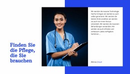 Prävention, Diagnose, Behandlung - Moderne Webvorlage