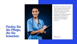 Prävention, Diagnose, Behandlung - Website-Prototyp