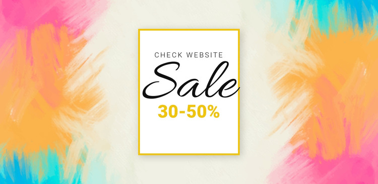 Check the big sale Homepage Design