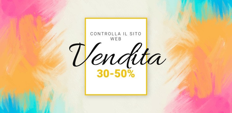 Controlla la grande vendita Modello HTML