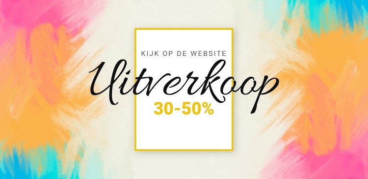 Bekijk de grote uitverkoop Bestemmingspagina