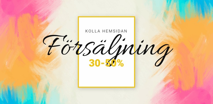 Kolla den stora försäljningen Hemsidedesign