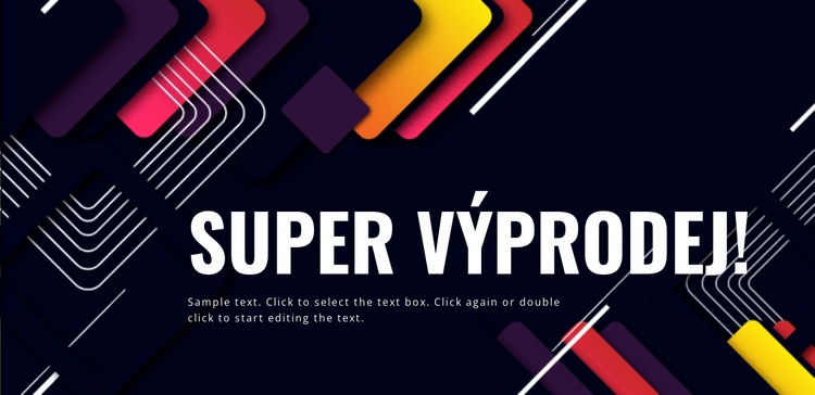 Super novoroční výprodej Šablona CSS