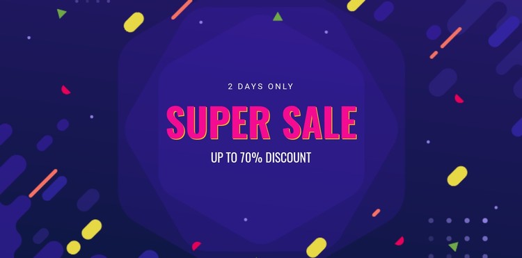 3 Days only sale CSS Template