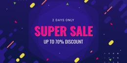 3 Days Only Sale