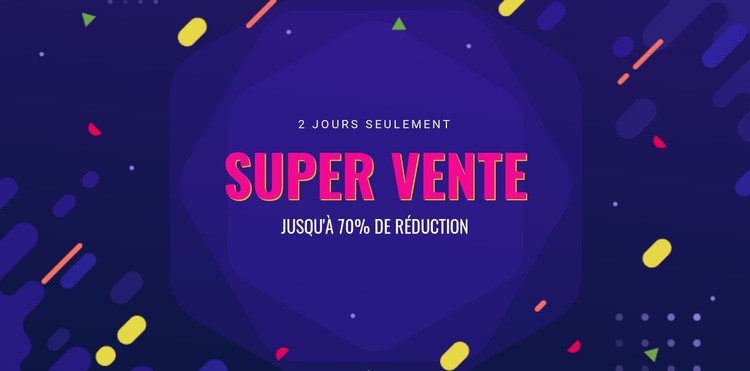 Vente de 3 jours seulement Conception de site Web