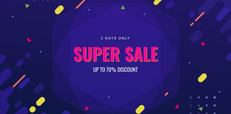 3 Days only sale HTML5 Template