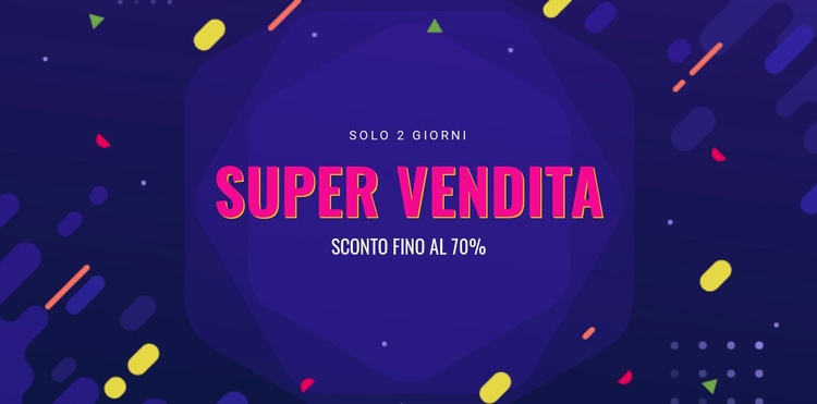 Vendita solo 3 giorni Mockup del sito web